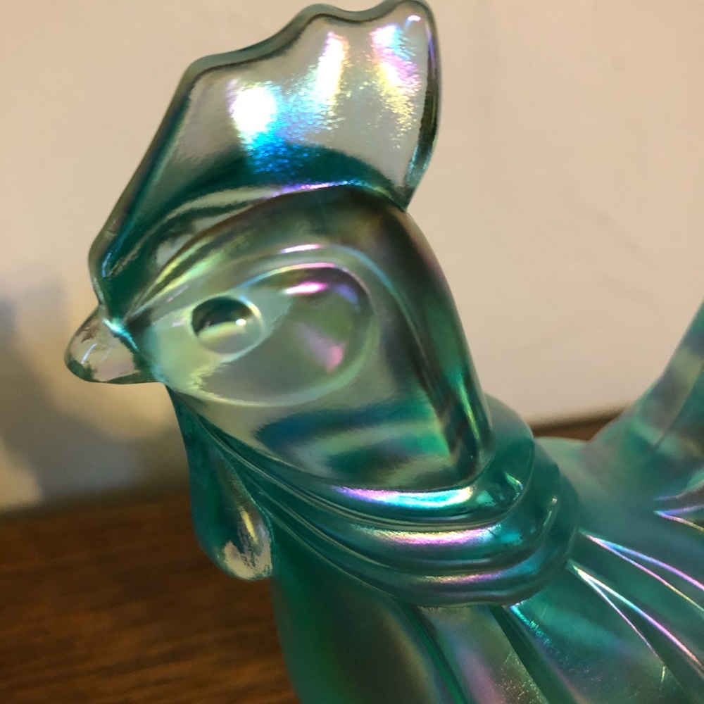 Vintage Fenton Carnival Glass Rooster